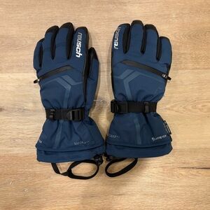 Reusch Dark Denim-Black Down Spirit GTX Ski Gloves